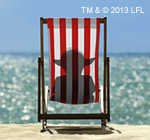 Yoda on a deckchair