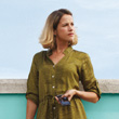Woman holding phone