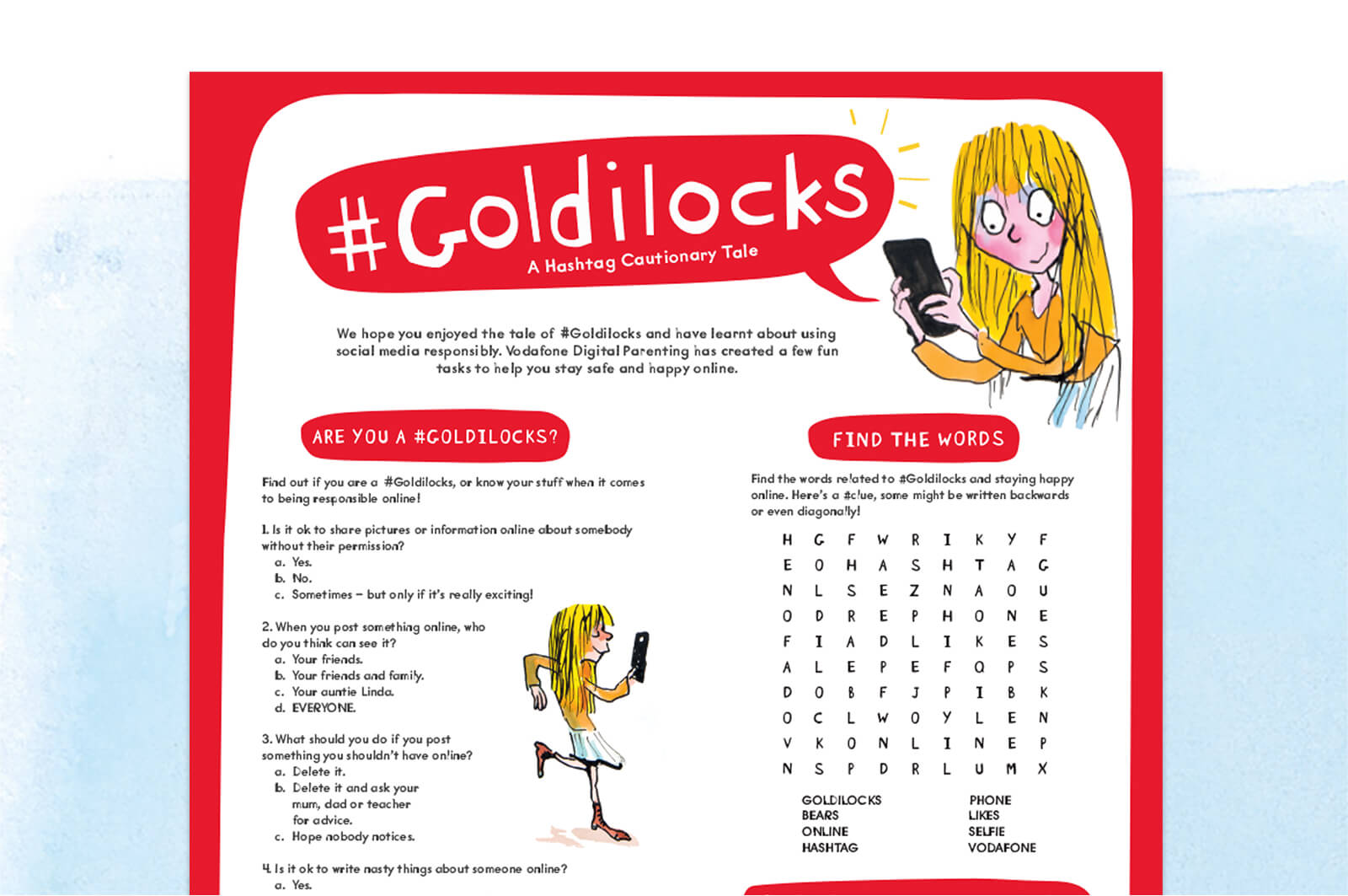 Image result for #Goldilocks vodafone