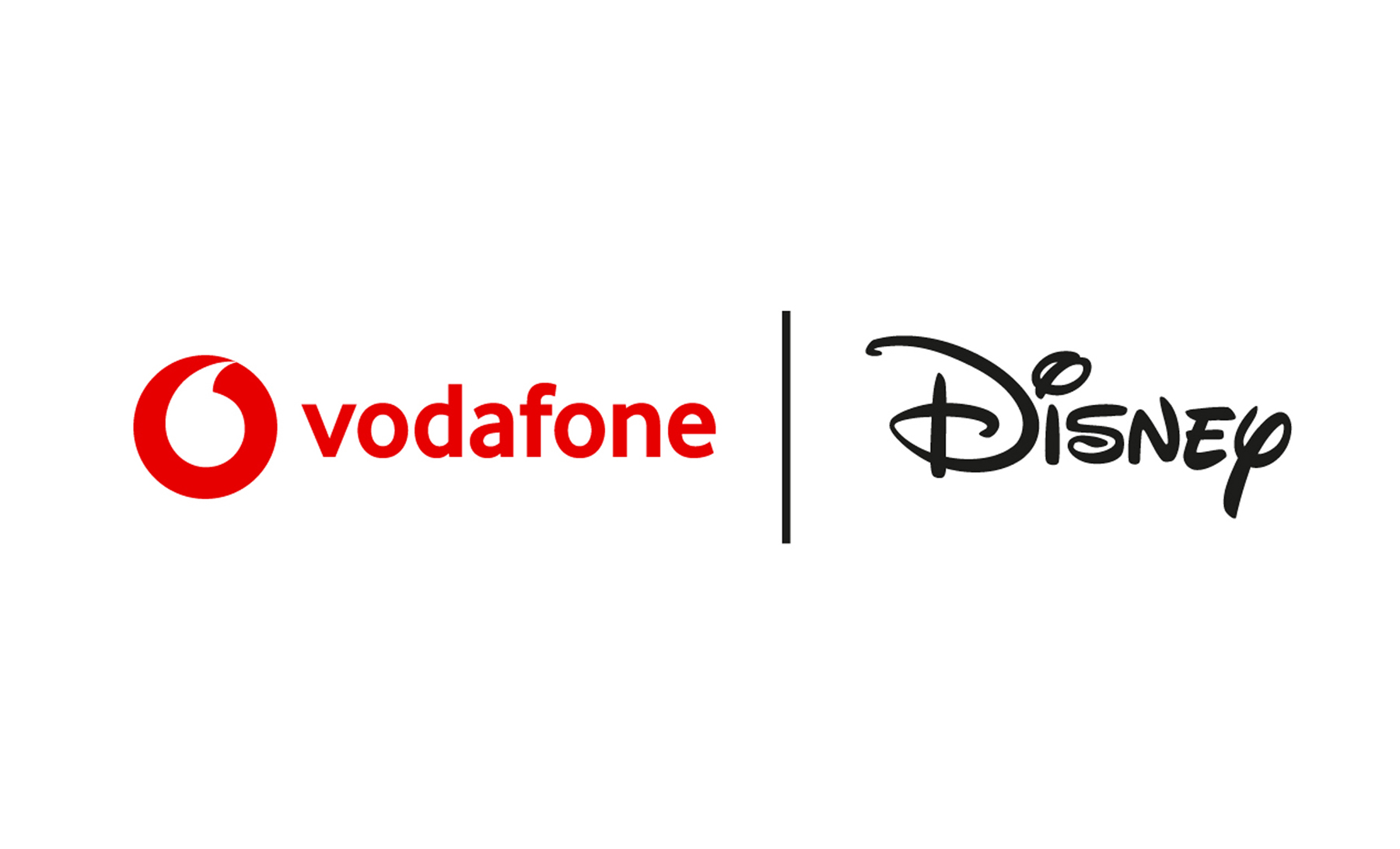 an image showing both the Vodafone and Disney logos