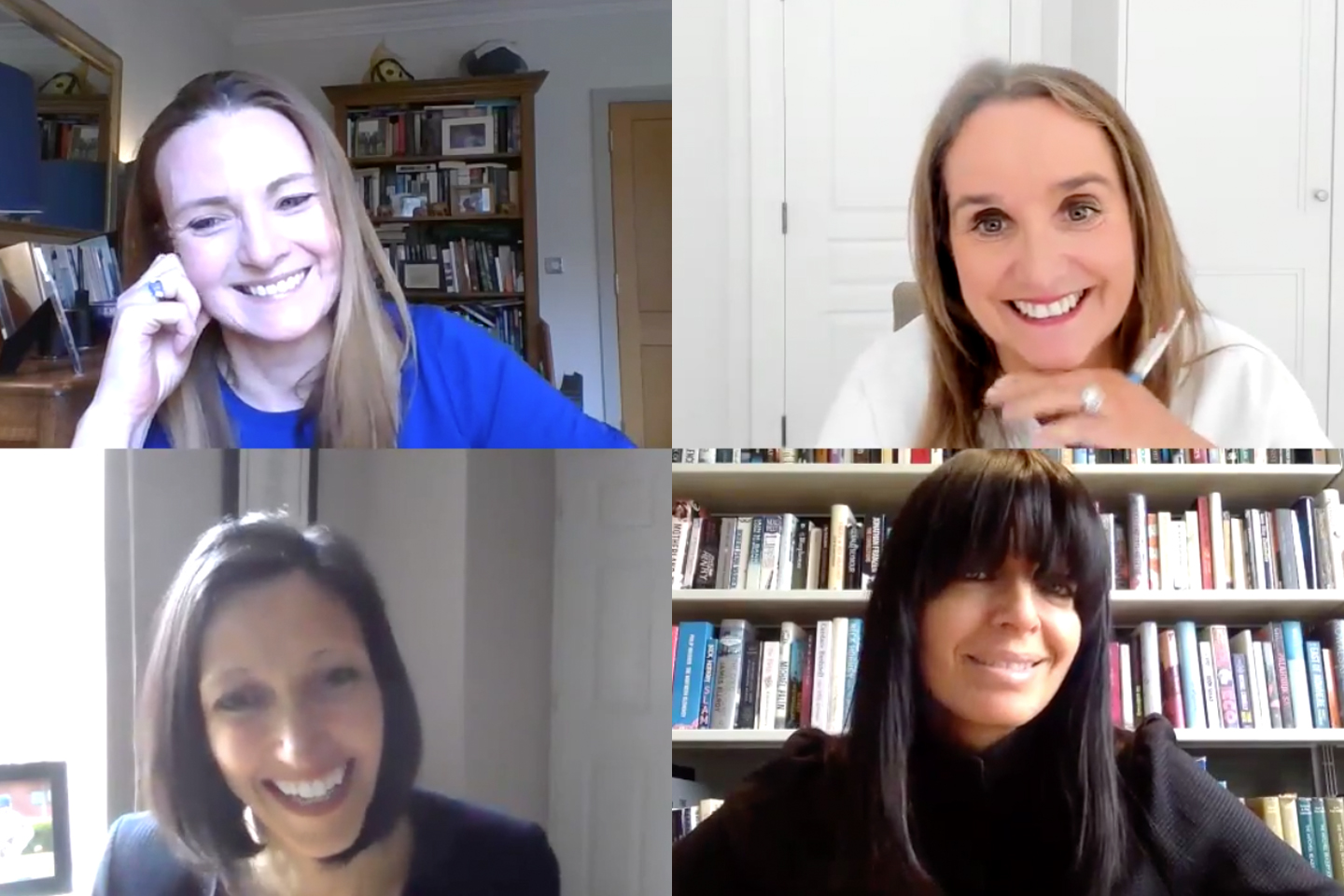 (Clockwise from top left) Helen Lamprell, Anne Sheehan, Claudia Winkleman, Shelley Malton on International Women's Day 2021