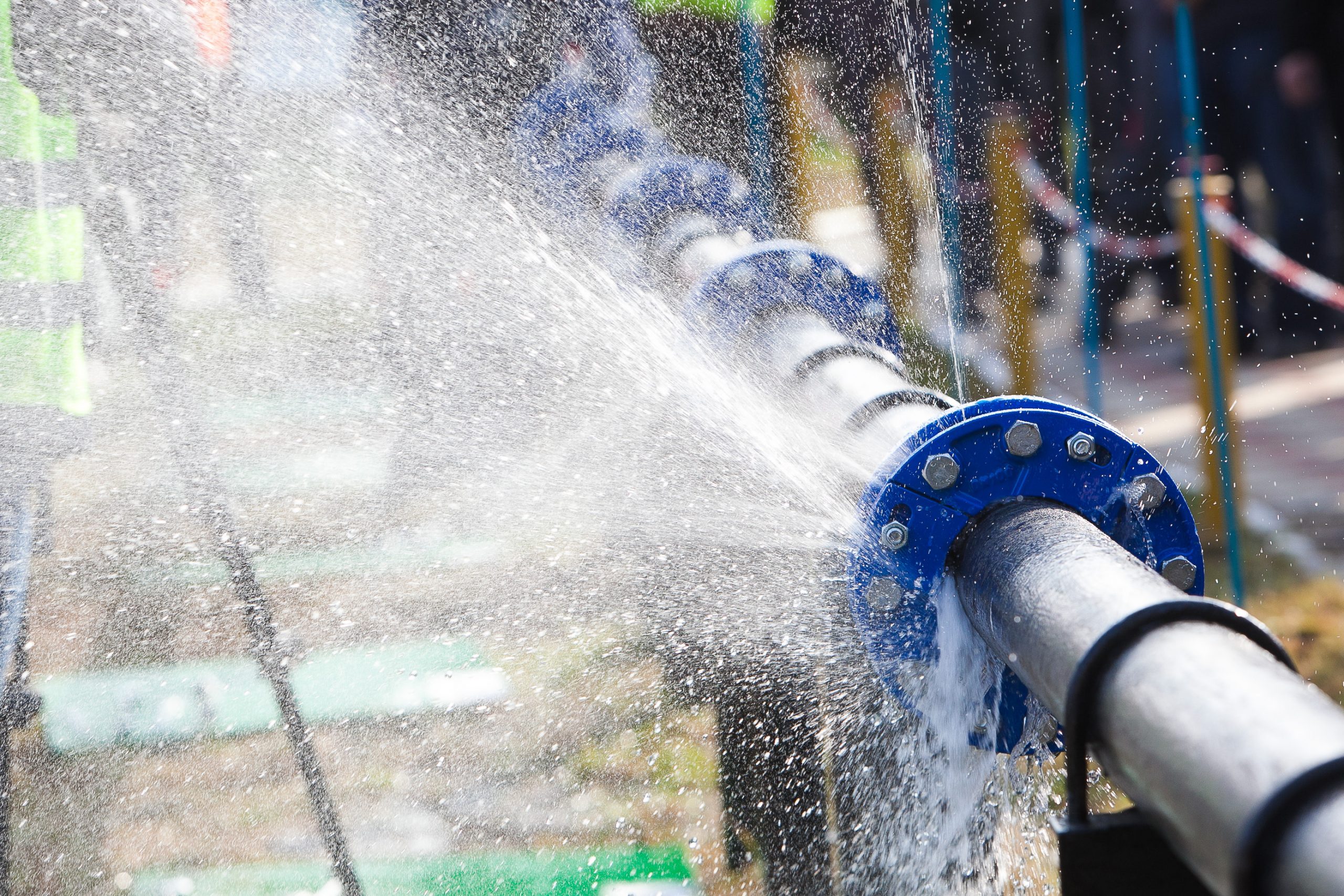 Burst water pipe