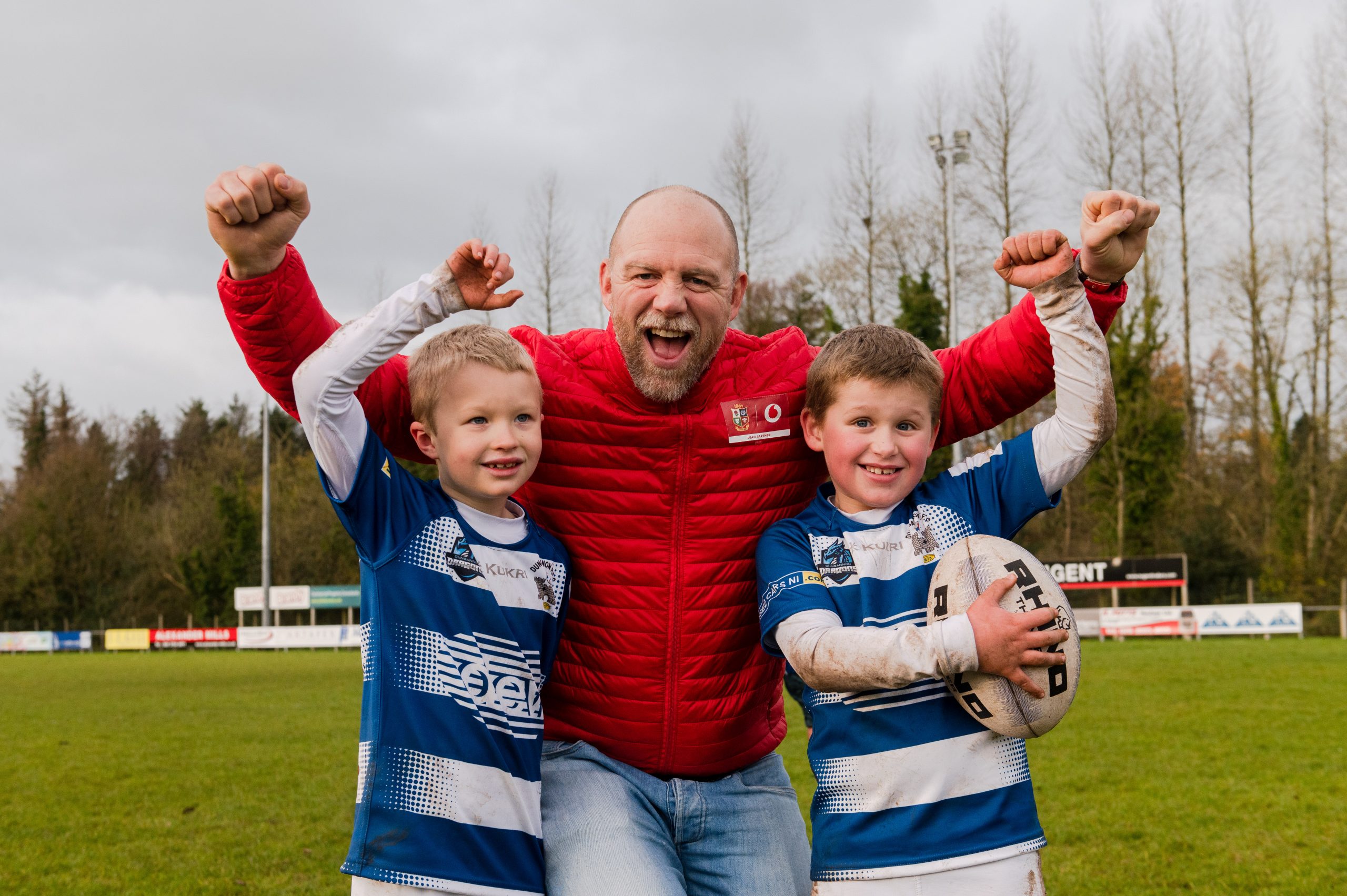 James Haskell with Dungannon RFC juniors