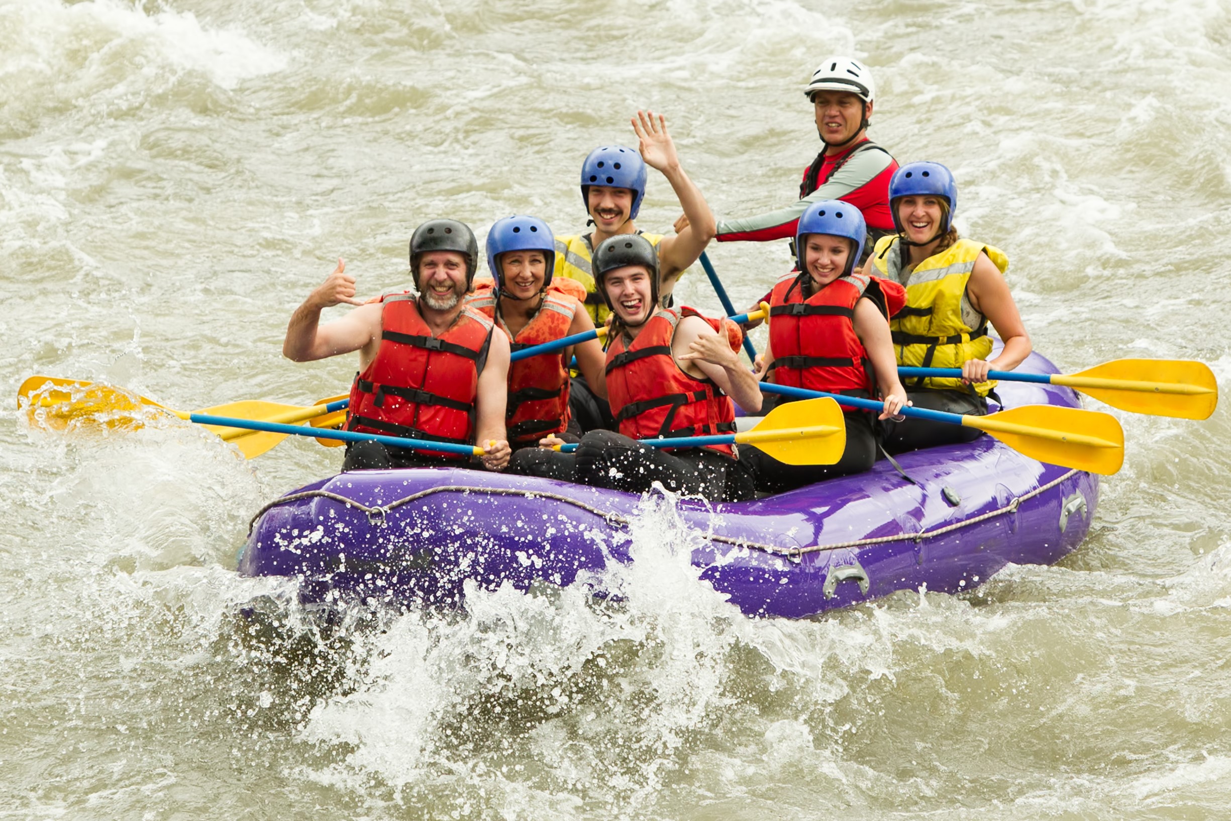 Whitewater rafting