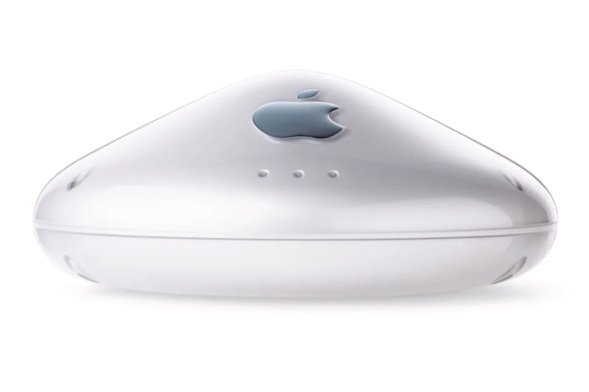 The Apple Airport Base Station was one of the first widely available WiFi-equipped routers when it was released back in 1999.