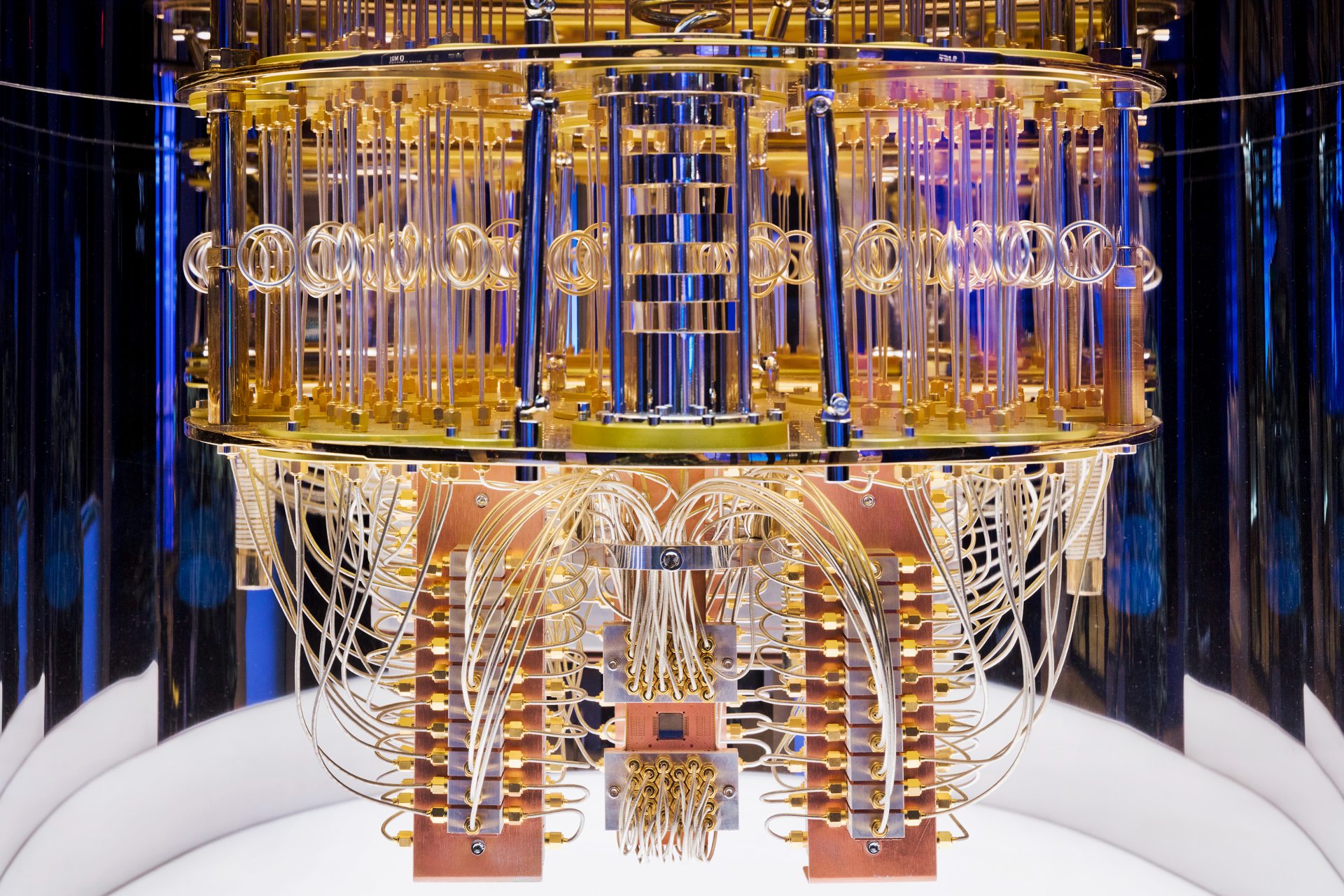 illustrative image of an IBM quantum computer