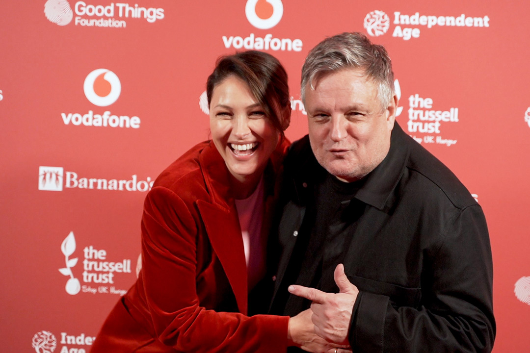 Emma Willis and Rankin attend Vodafone's 'Faces of Disconnection' event.