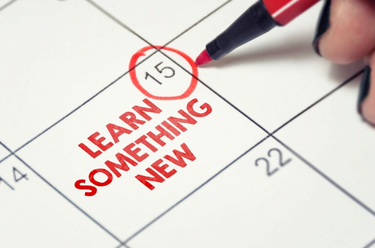Learn Something New Calendar Graphic