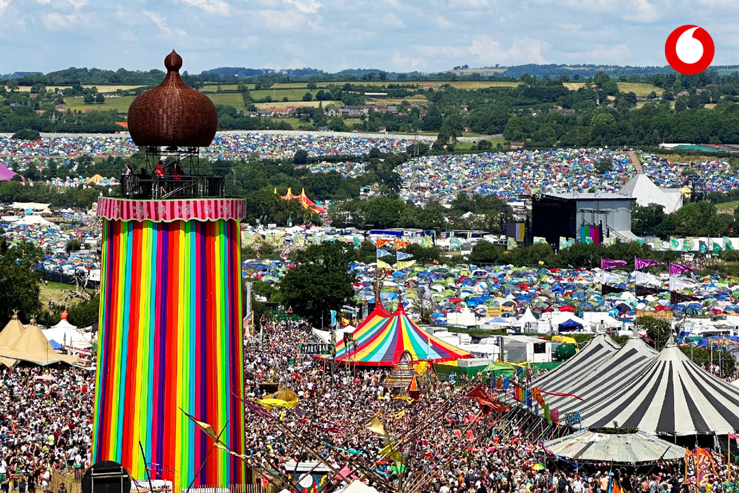 An image of Glastonbury Festival.