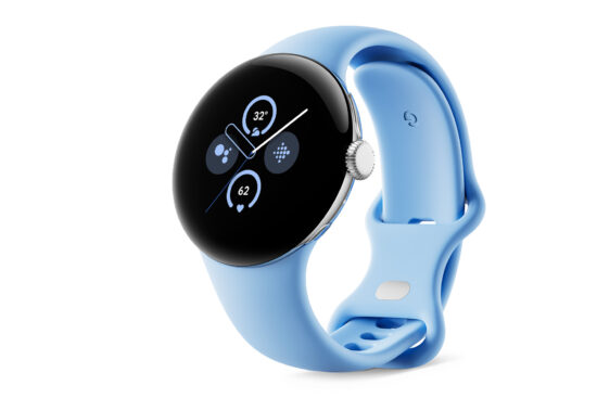 image of the Google Pixel Watch 2 in blue