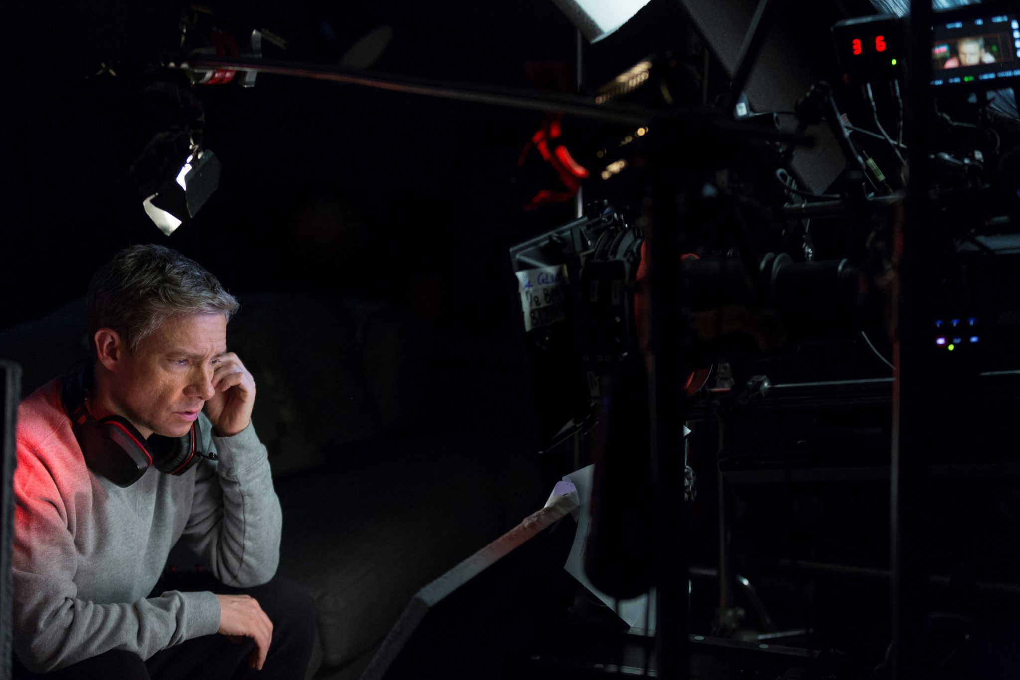 Martin Freeman filming Ultimate Speed Guarantee campaign