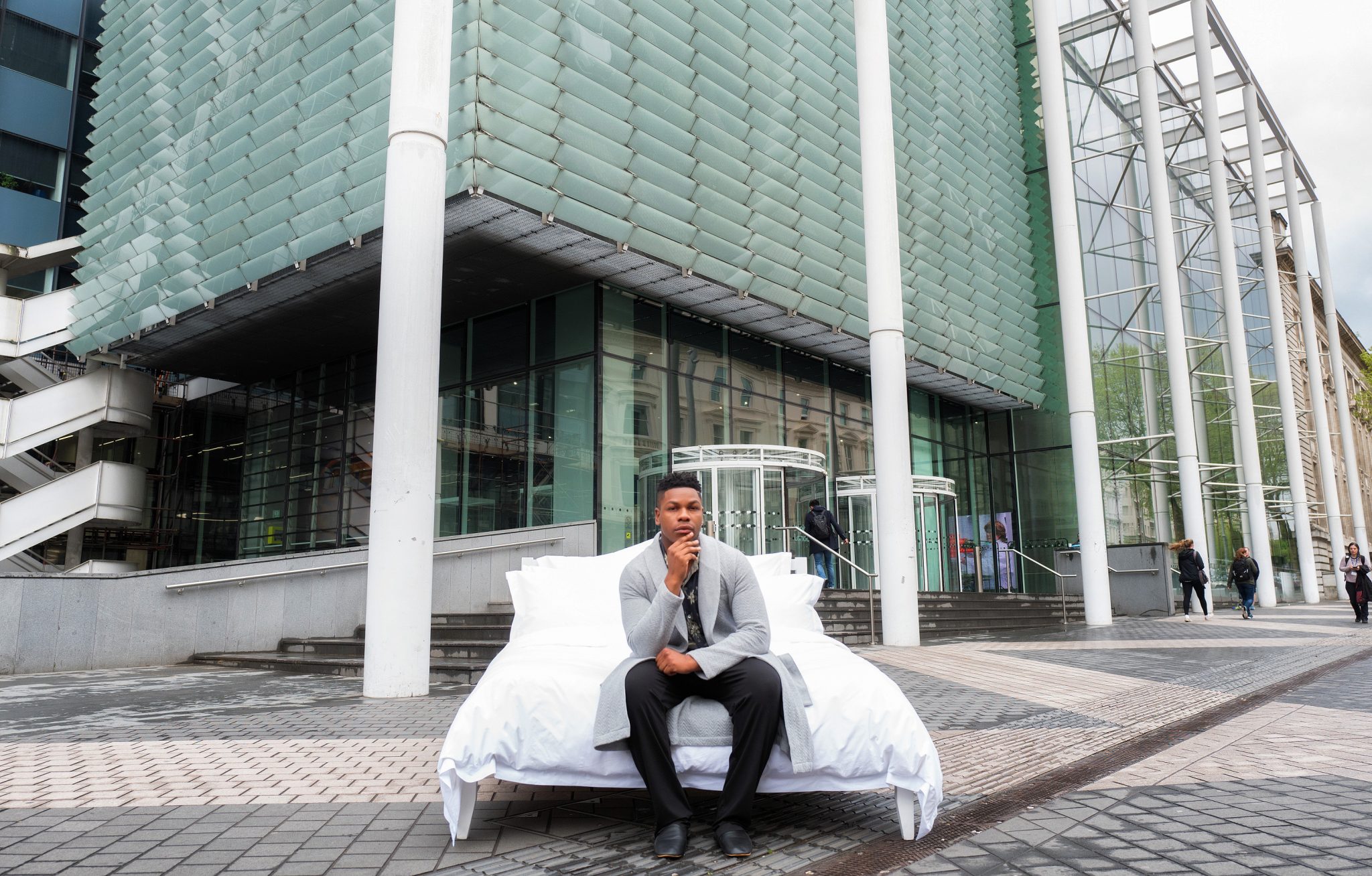 Actor John Boyega paid a visit to Imperial College, London to learn more about the Vodafone Foundation's new DreamLab app