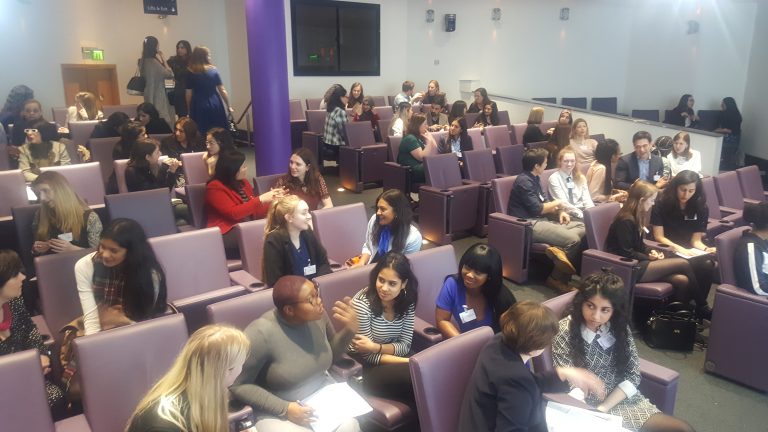 Step into STEM mentees and their mentors at a face-to-face session