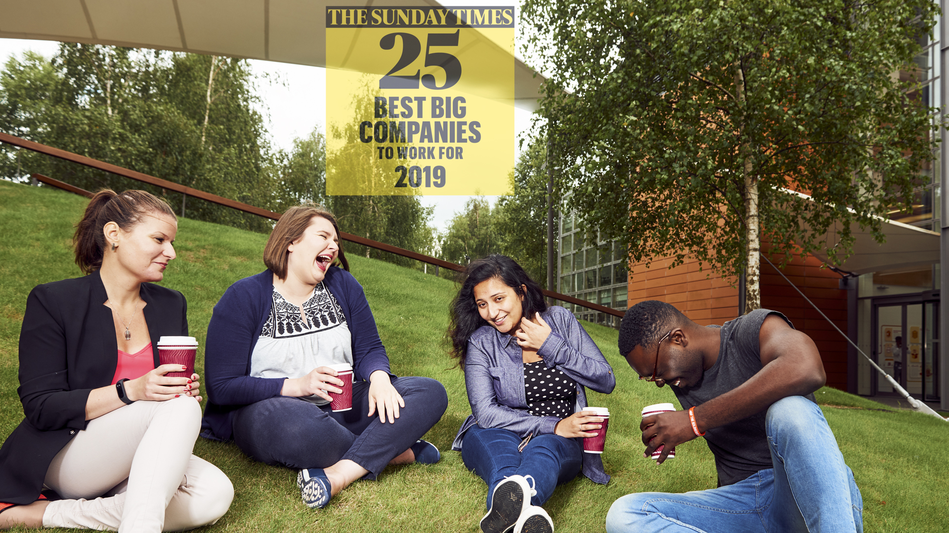 Vodafone employees photographed at our Newbury headquarters