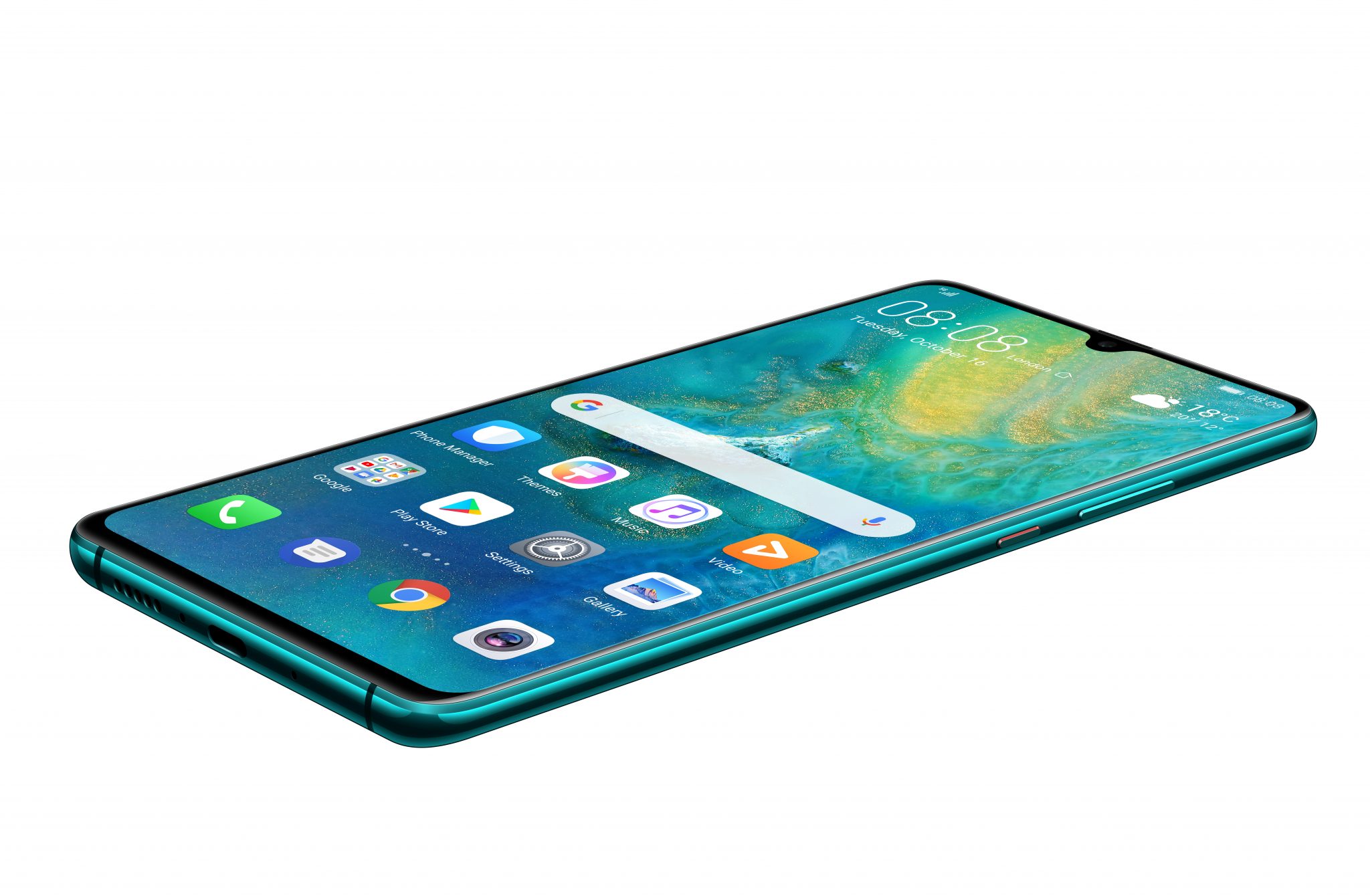photo of the Huawei Mate 20X 5G in green