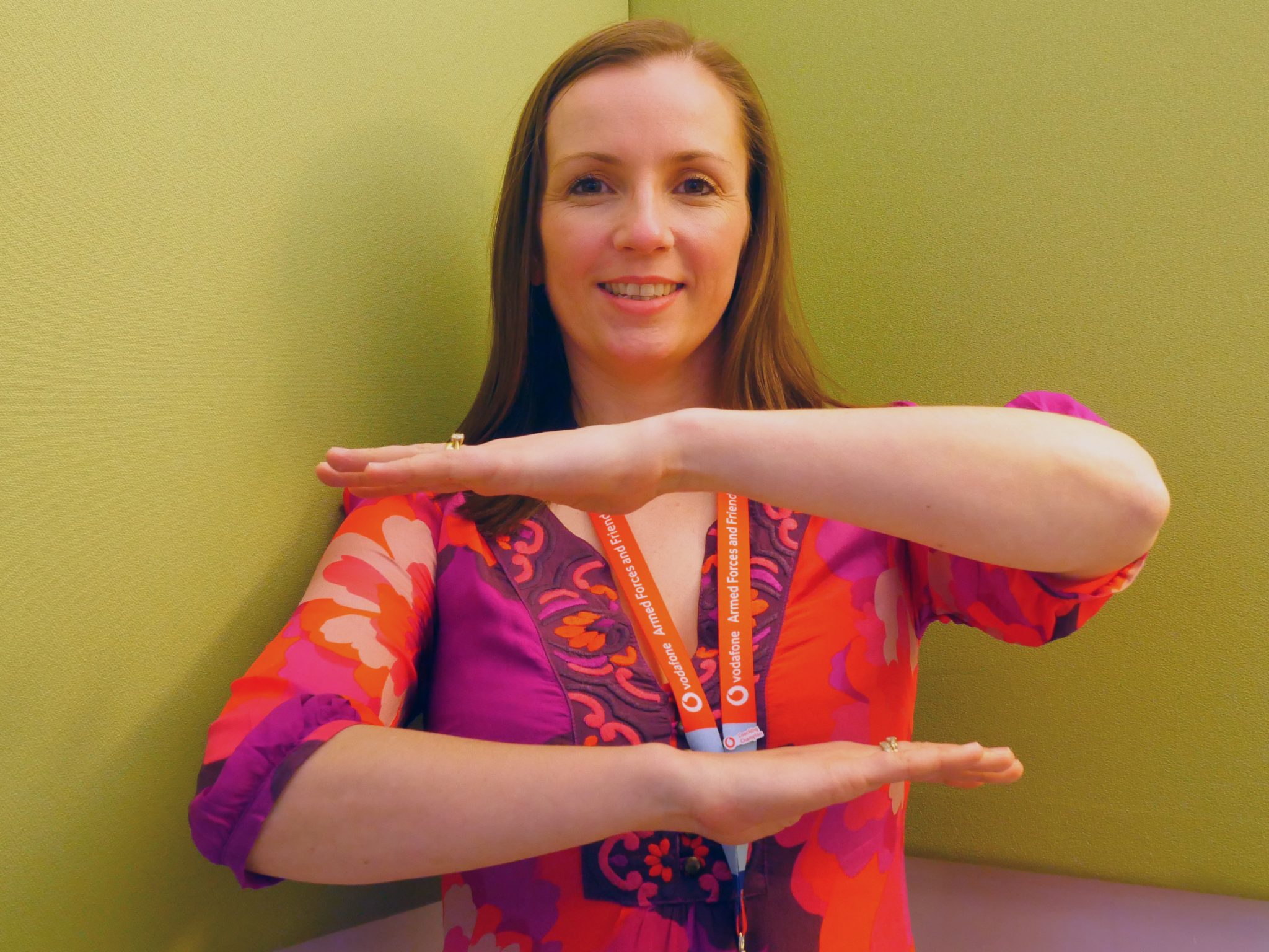 photo of Bernie Gooding striking the #EachforEqual pose