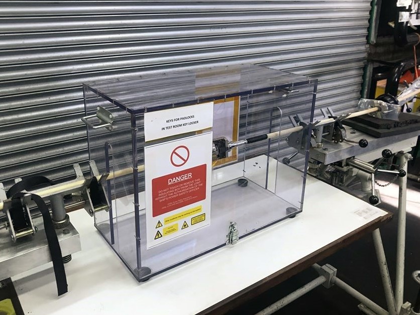 photo of a newly repaired deep sea data cable being tested