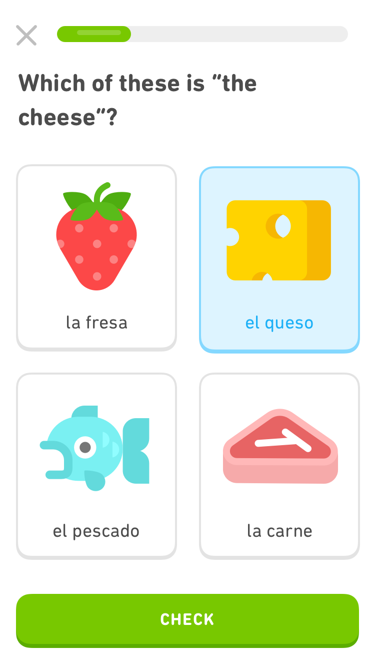 Duolingo app schreenshot