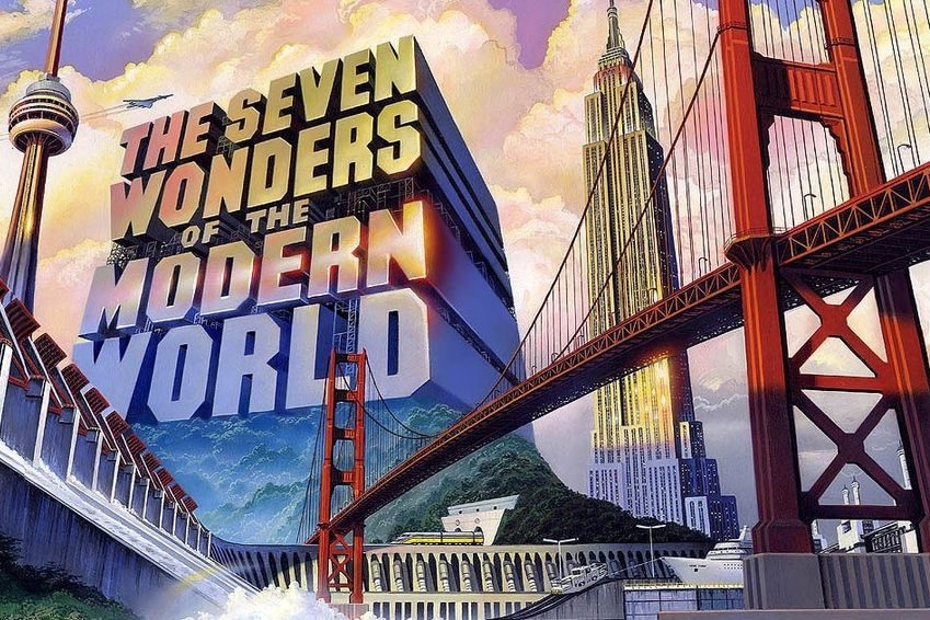 The Seven Wonders of the Modern World graphic