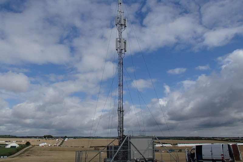 Vodafone temporary mobile mast