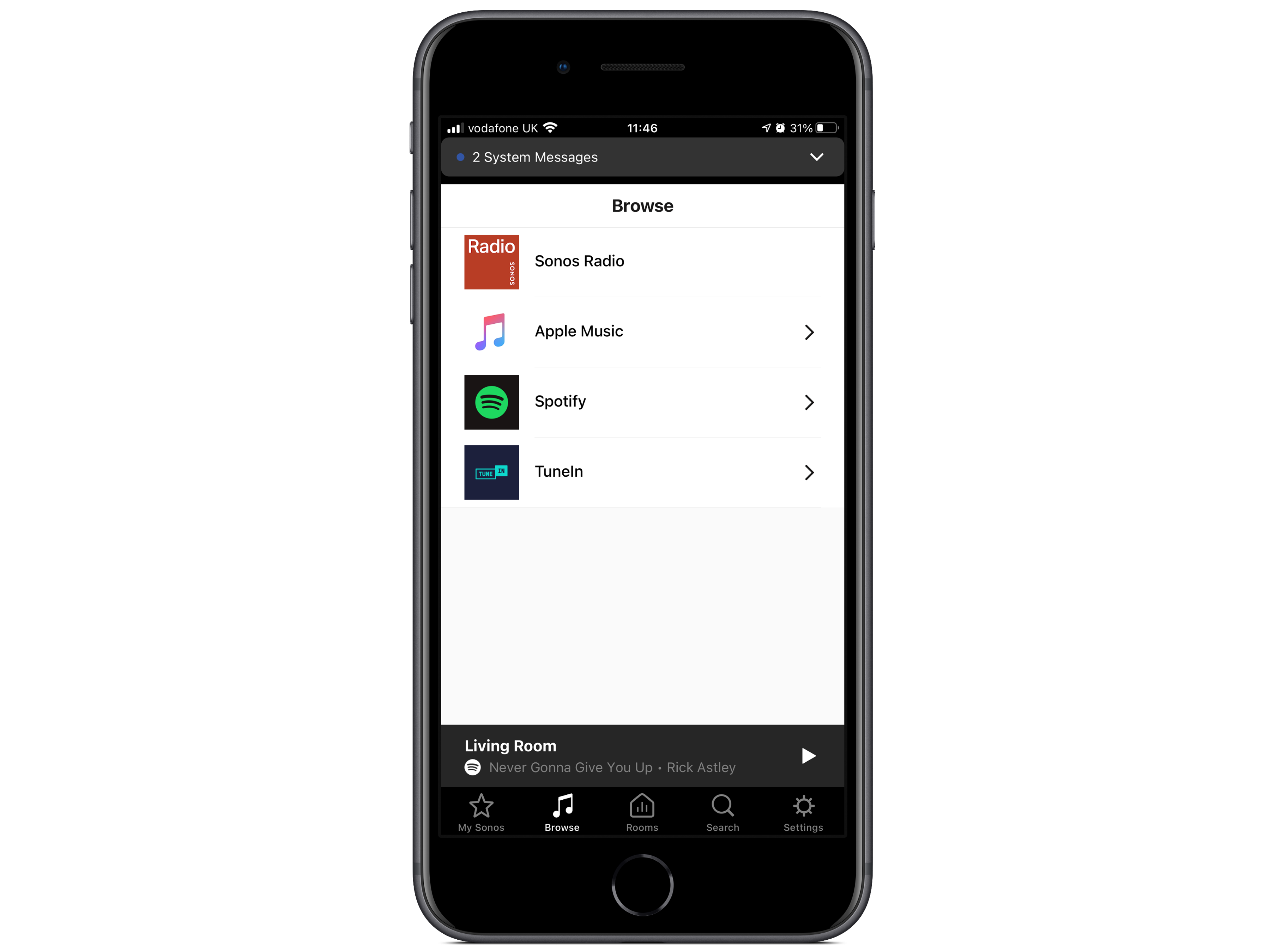 Sonos app