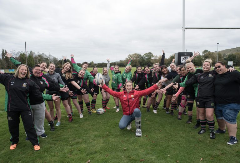 illustrative photo of Emily Scarratt at Westbury RFC