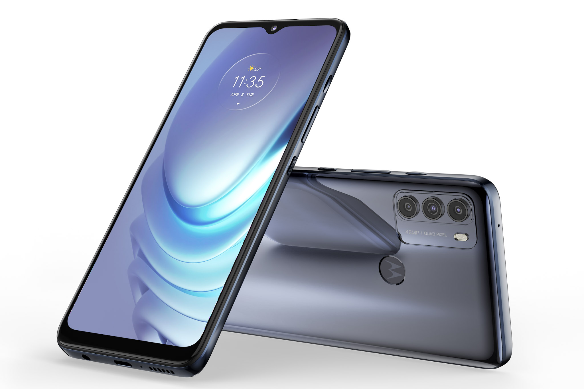 Moto G50 cropped illustrative photo of a Moto G50 smartphone