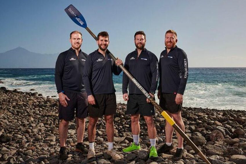 The team rowing 3,000 miles across the Atlantic for charity
