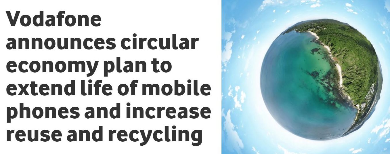 Vodafone Group Circular Economy Press Release Graphic