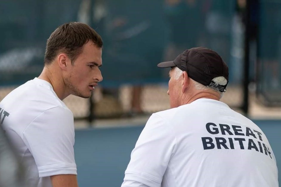 Dominic Ianotti and Team GB Coach Nick Lawrence