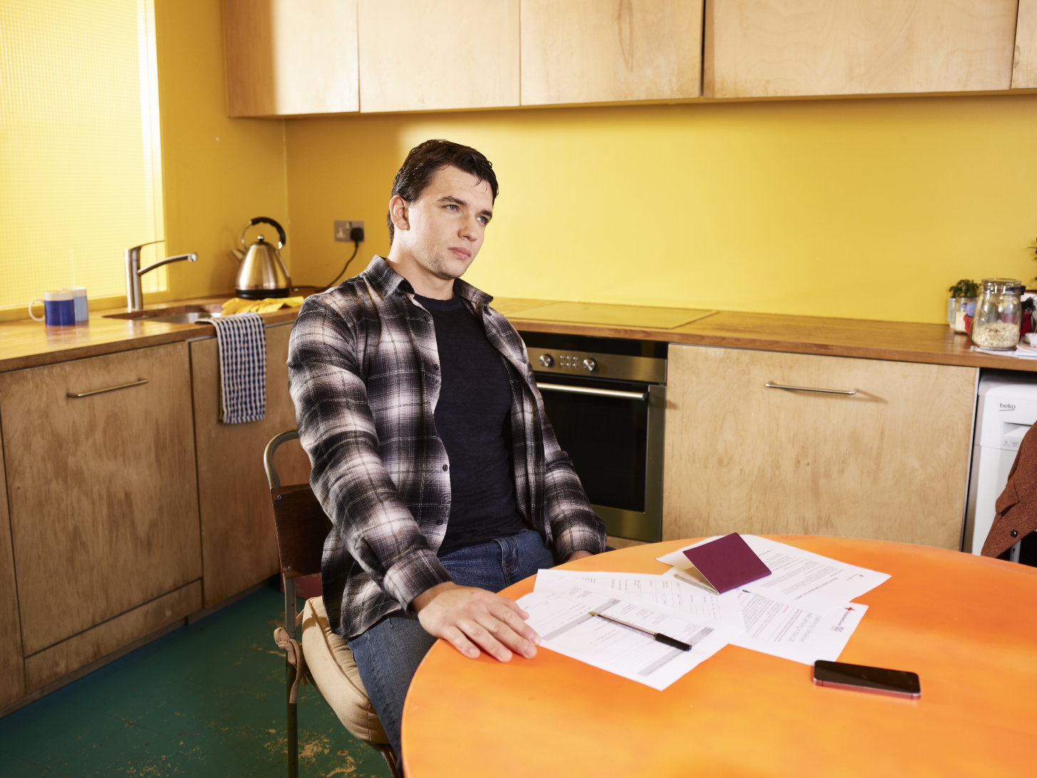 "We were sheltered by a wonderful family, who I had to ask for help because my phone stopped working properly. This was a big stress for me as I was relying on it to help me translate documents and information as well as keep in touch with my father at home who is fighting in the war against Russia." 3/4.