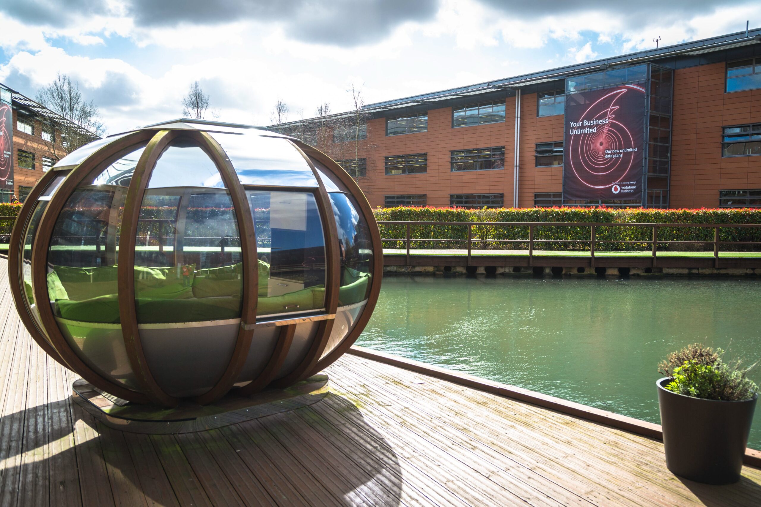 photo of Vodafone's UK headquarters in Newbury, Berkshire