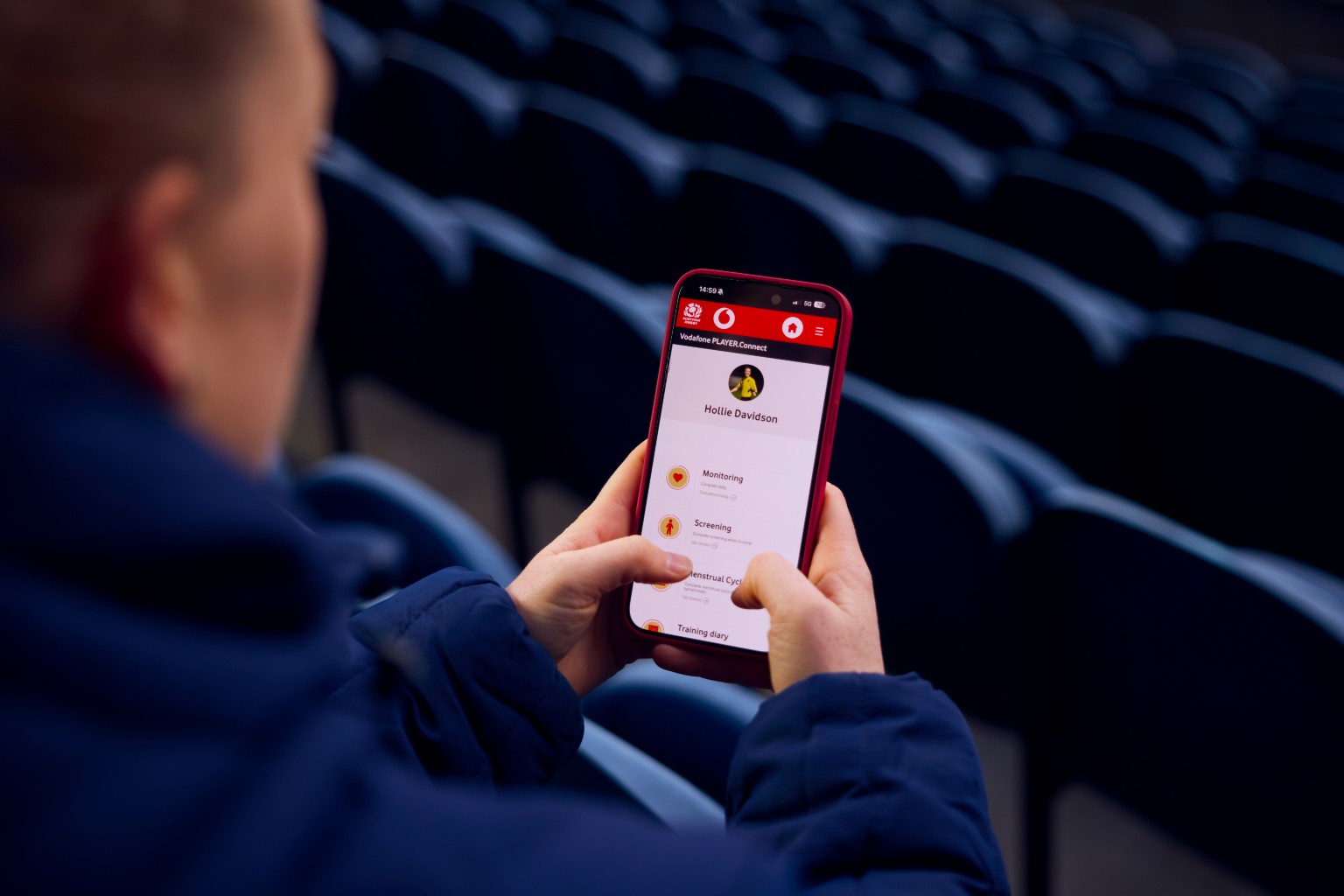 "I started using PLAYER.Connect back in March [2025] and it’s been a great tool for me and my team around me to be able to track my load, how I’m feeling, and any injuries or niggles that I’m carrying throughout the season."