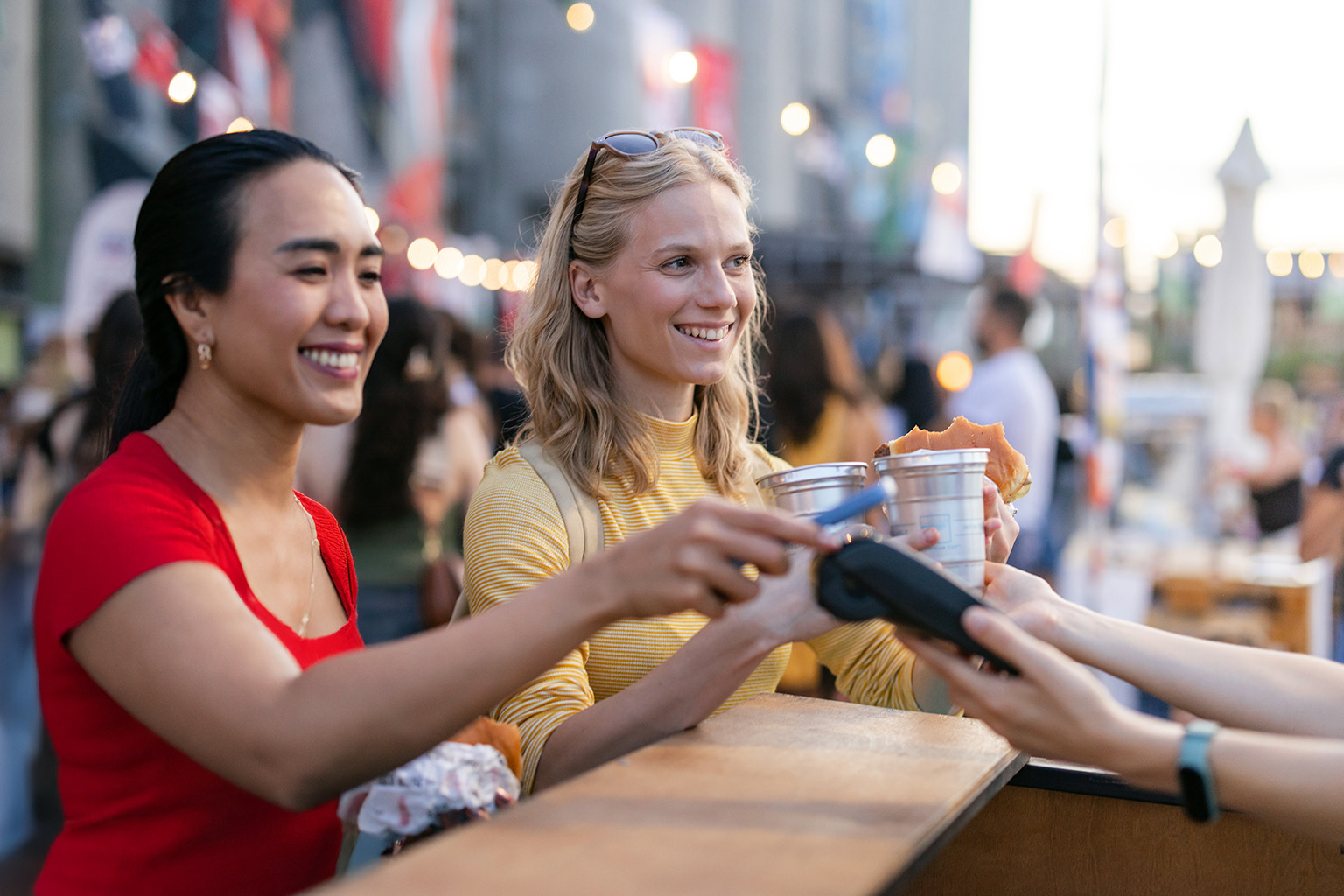 festival outdoor hospitality mobile payments GettyImages-2234158236