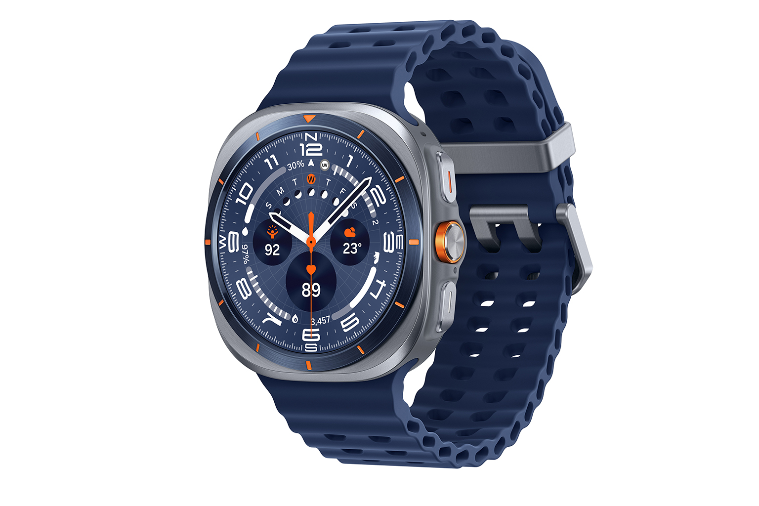 Save £252 on Samsung Galaxy Watch Ultra (2025). £17.50 a month*, no upfront cost. Save £108 on device & £144 Airtime. Price: 36-month Device Plan and 24-month Data Plan. Available until 23 June 2026.